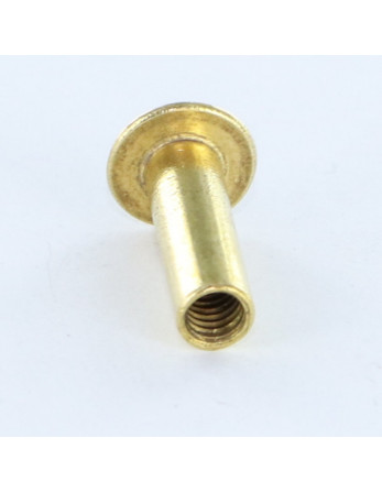 Ecrou Relieur Tête bombée Fendue M4X12 5X16 Laiton