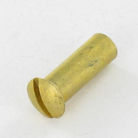 1 x Ecrou Relieur Tête fraisée bombée TFB Fendue M4X12 5X16 Laiton