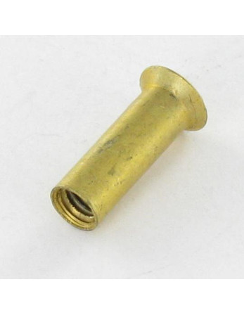 Ecrou Relieur Tête fraisée bombée TFB Fendue M4X12 5X16 Laiton