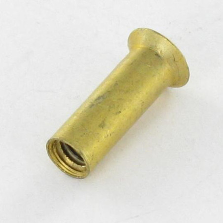 1 x Ecrou Relieur Tête fraisée bombée TFB Fendue M4X12 5X16 Laiton