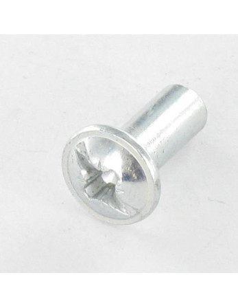 Ecrou Relieur POZI et fendu M4X8 5X12 Acier zingué
