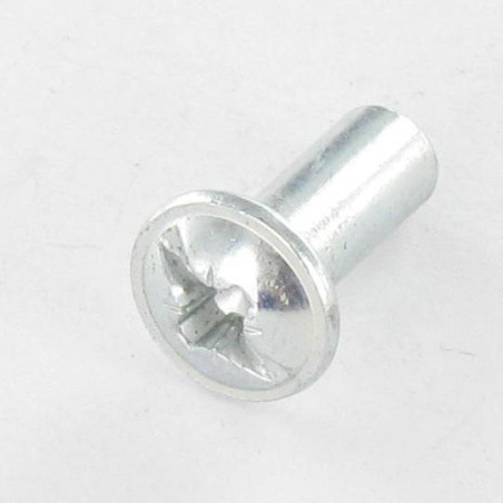 1 x Ecrou Relieur POZI et fendu M4X8 5X12 Acier zingué