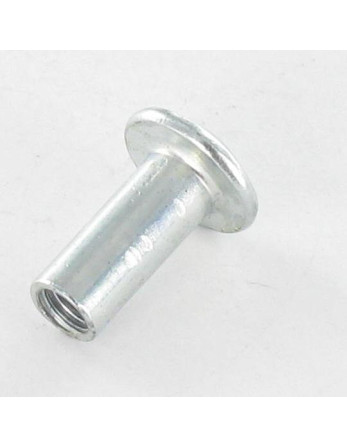 Ecrou Relieur POZI et fendu M4X8 5X12 Acier zingué
