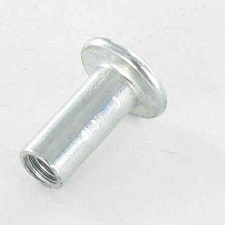 1 x Ecrou Relieur POZI et fendu M4X8 5X12 Acier zingué
