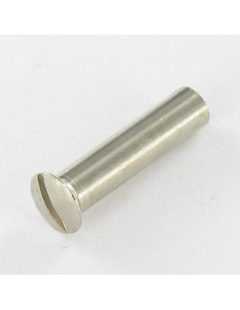 Ecrou Relieur Tête fraisée bombée TFB Fendue M4X13 5.4X24 Laiton