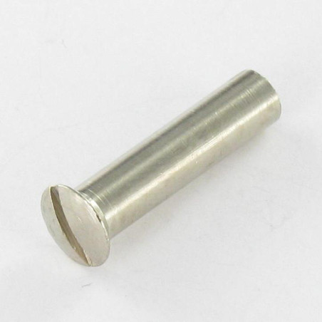 1 x Ecrou Relieur Tête fraisée bombée TFB Fendue M4X13 5.4X24 Laiton
