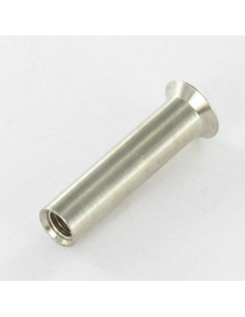 Ecrou Relieur Tête fraisée bombée TFB Fendue M4X13 5.4X24 Laiton
