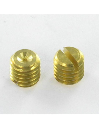 Vis métaux Sans tête Fendue Laiton M6X6 Bout cuvette