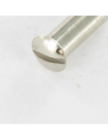 Ecrou Relieur Tête fraisée bombée TFB Fendue M4X12 5X16 Laiton chrome