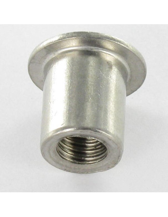 Ecrou Relieur Tête bombée Fendue 12.5X15 M8X12 Inox
