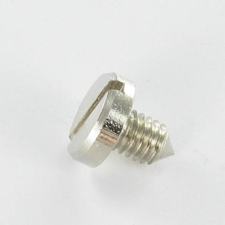 1 x Vis métaux Acier nickelé Tête cylindrique large TCL Fendue 8X8.3 Bout pointeau