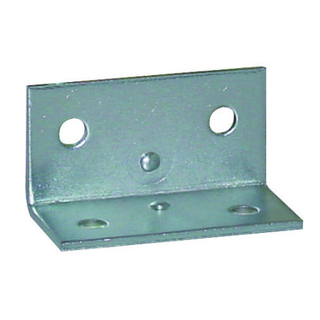 1 x Equerre de fixation renforcée 40X21.5 Epaisseur 1.5 Acier zingué