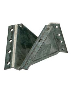 Sabot poutre bois sans lèvre Sendzimir 130X130X7