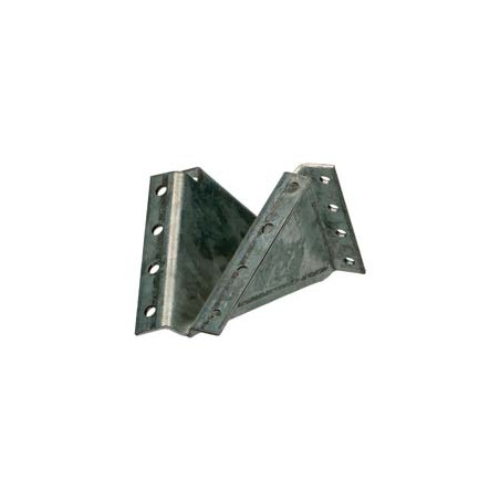 1 x Sabot poutre bois sans lèvre Sendzimir 130X130X7