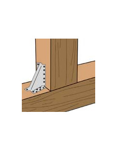 Sabot poutre bois sans lèvre Sendzimir 130X130X7 2