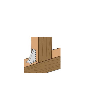 Sabot poutre bois sans lèvre Sendzimir 130X130X7