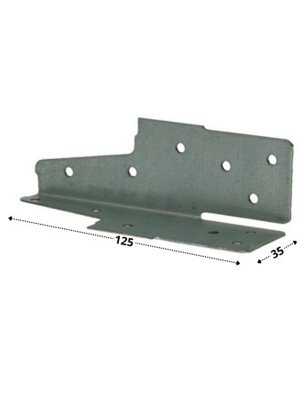 Patte Ancrage 35X125 Sendzimir