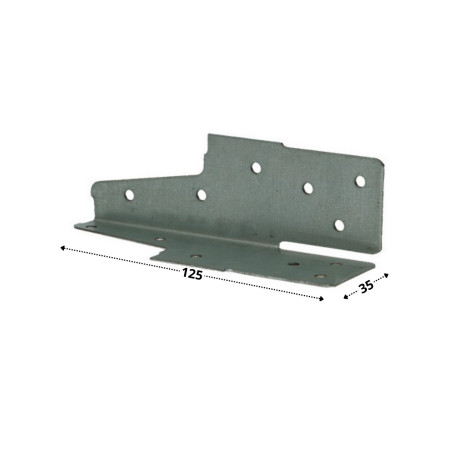1 x Patte Ancrage 35X125 Sendzimir
