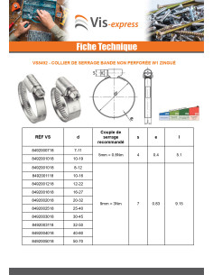 Collier de serrage bande non perforée de 12MM Diamètre 80... 2
