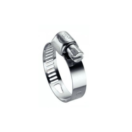 1 x Collier de serrage bande perforée 8 Diamètre 24 à 36 Inox W4