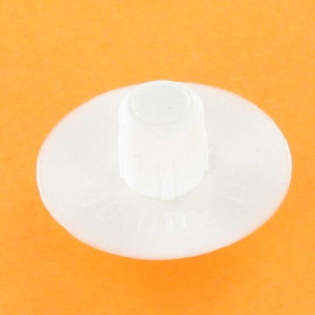1 x Bouchon Diamètre du corps 7 Diamètre de tête: 20 Longueur sous tête 7.5 Polyéthylène Blanc