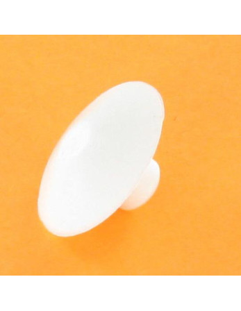 Bouchon Diamètre du corps 7 Diamètre de tête: 20 Longueur sous tête 7.5 Polyéthylène Blanc