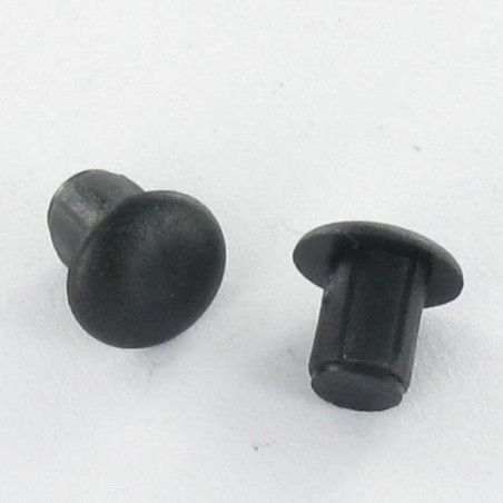 1 x Bouchon Diamètre du corps 6 Diamètre de tête: 13 Longueur sous tête 5.4 Polyethylène noir