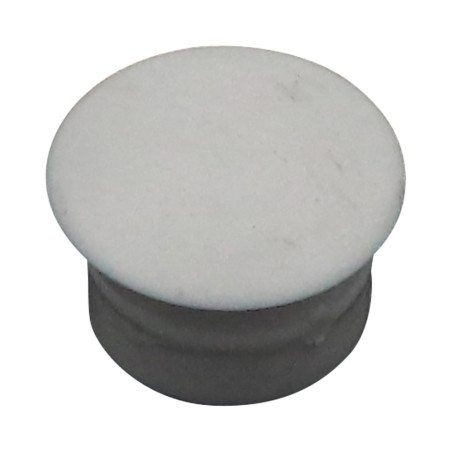 1 x Bouchon Diamètre du corps 12 Diamètre de tête: 15 Longueur sous tête 8.4 RAL7035 gris clair