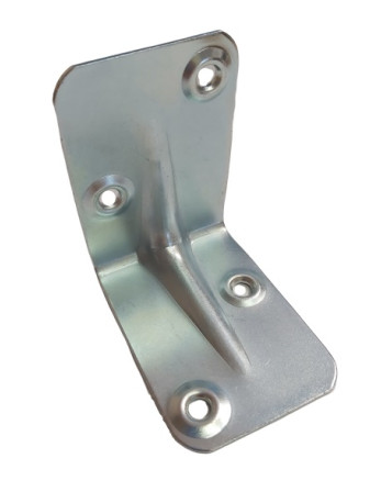 Equerre de fixation renforcée emboutie 625X625X12 Acier zingué