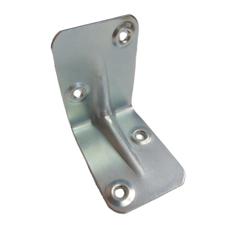 1 x Equerre de fixation renforcée emboutie 625X625X12 Acier zingué
