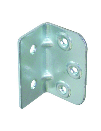 Equerre de fixation renforcée emboutie 640X400X20 Acier zingué
