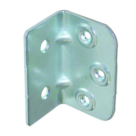 1 x Equerre de fixation renforcée emboutie 640X400X20 Acier zingué