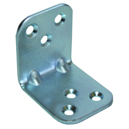 1 x Equerre de fixation renforcée emboutie 480X480X25 Acier zingué