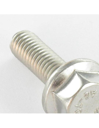 Vis métaux Tête hexagonale TH Embase collerette crantée M12X35 Inox A4