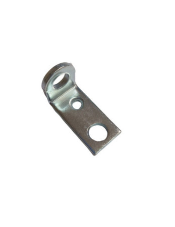 Equerre de fixation avec oeillet 34.5X21X16.5 Acier zingué