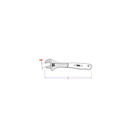 1 x Clé à molette 200MM