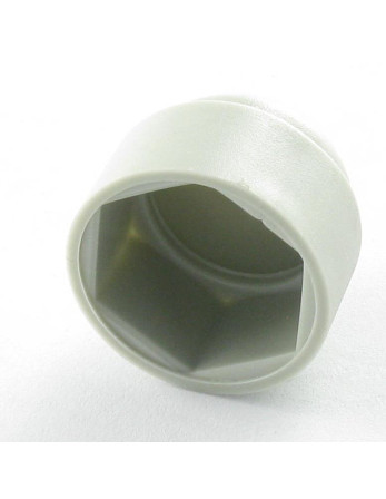 Cache Ecrou ou cache tête vis Tête hexagonale TH M12 Polyéthylène Sur plat 18 RAL7038