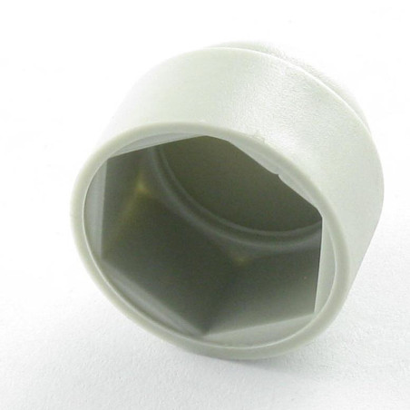 1 x Cache Ecrou ou cache tête vis Tête hexagonale TH M12 Polyéthylène Sur plat 18 RAL7038