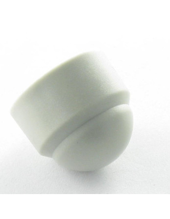 Cache Ecrou ou cache tête vis Tête hexagonale TH M12 Polyéthylène Sur plat 18 RAL7038