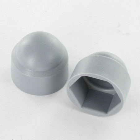 1 x Cache Ecrou ou cache tête vis Tête hexagonale TH M12 Polyéthylène Sur plat 18 RAL7040