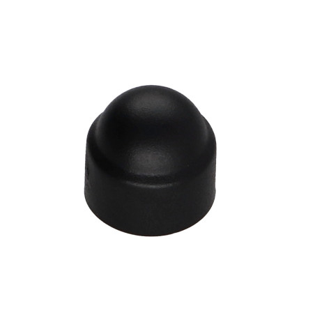 1 x Cache Ecrou ou cache tête vis Tête hexagonale TH M6 Polyethylène noir Sur plat 10