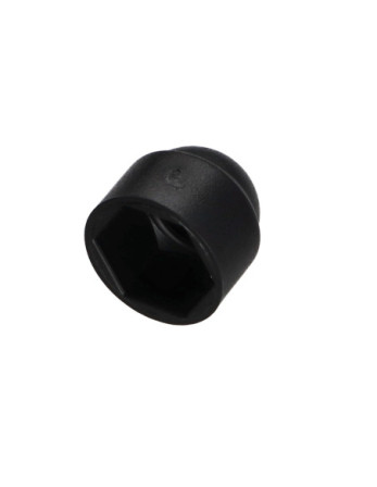 Cache Ecrou ou cache tête vis Tête hexagonale TH M6 Polyethylène noir Sur plat 10