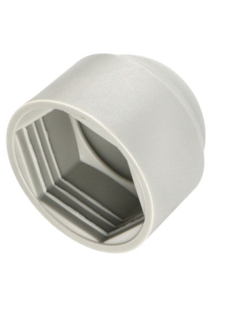 Cache Ecrou ou cache tête vis Tête hexagonale TH M16 Polyéthylène Gris RAL7038