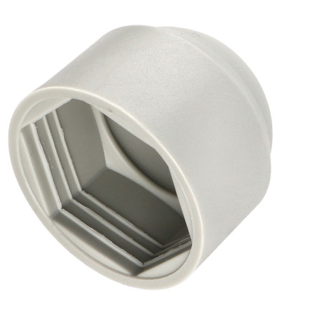 1 x Cache Ecrou ou cache tête vis Tête hexagonale TH M16 Polyéthylène Gris RAL7038
