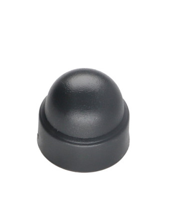 Cache Ecrou ou cache tête vis Tête hexagonale TH M10 Polyéthylène RAL7016 gris anthracite Sur plat 17