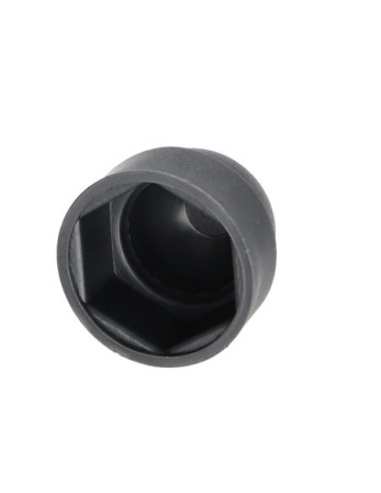 Cache Ecrou ou cache tête vis Tête hexagonale TH M10 Polyéthylène RAL7016 gris anthracite Sur plat 17