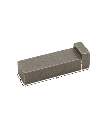 Clavette à talon Acier brut 10X8 Longueur 90