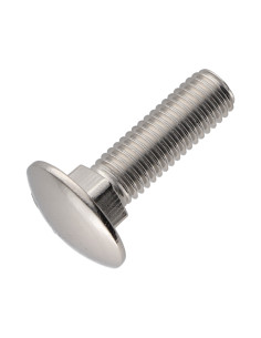TRCC JAPY tête ronde collet carré Inox A2 M6X25 Filetage...