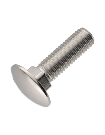 TRCC JAPY tête ronde collet carré Inox A2 M6X25 Filetage total
