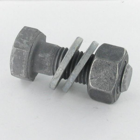 50 x Boulon (vendu avec Ecrou) HR haute résistance M14X60 2 Rondelle Classe 10.9 Forte tenue à la corrosion Acier